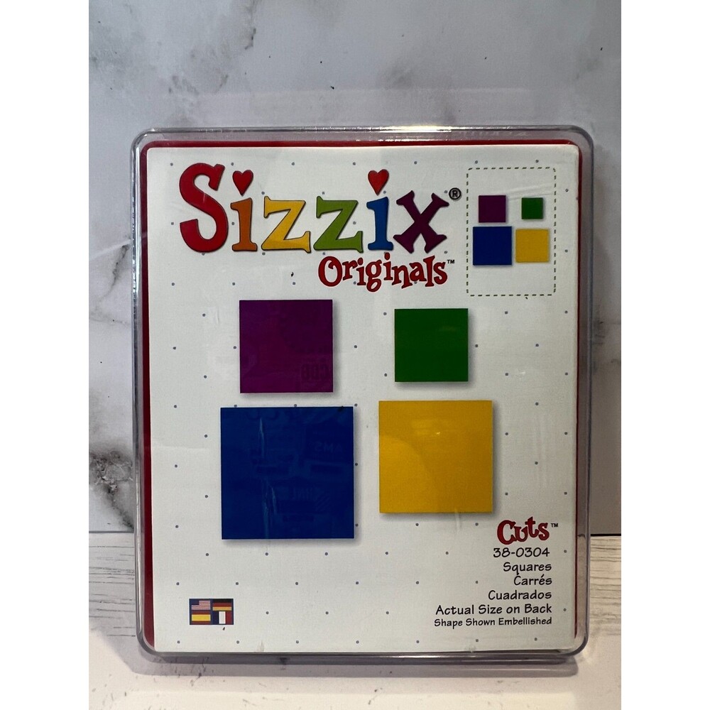 Sizzix Originals Squares Die Set 38-0304 Provo Craft Ellison Square Shape Dies